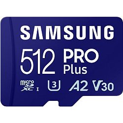 Samsung micro SDXC 512GB PRO Plus + USB adaptér