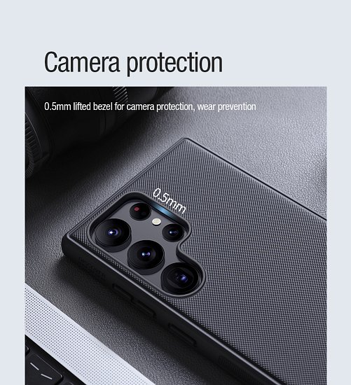 Nillkin Frosted PRO Magnetic Zadní Kryt pro Samsung Galaxy S23 Ultra Black