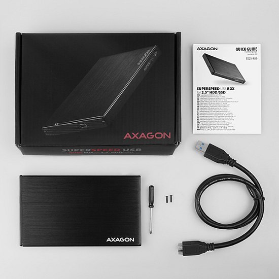 AXAGON EE25-XA6, USB 3.2 Gen 1 - SATA 6G, 2.5