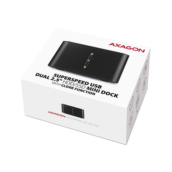 AXAGON ADSA-D25, USB 3.2 Gen 1 - 2x SATA 6G 2.5
