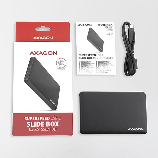 AXAGON EE25-SLC, USB-C 3.2 Gen 1 - SATA 6G 2.5