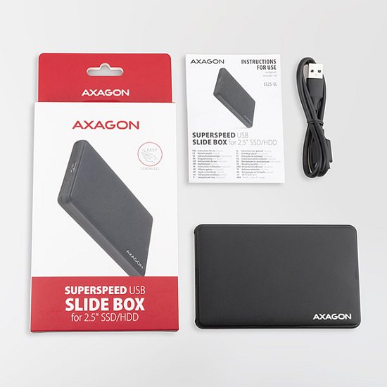 AXAGON EE25-SL, USB 3.2 Gen 1 - SATA 6G, 2.5