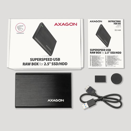 AXAGON EE25-A6M, USB 3.2 Gen 1 - SATA 6G 2.5