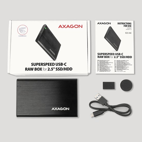AXAGON EE25-A6C, USB-C 3.2 Gen 1 - SATA 6G 2.5