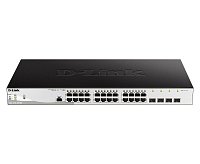 D-Link DGS-1210-28P/ME/E 24-Port 10/100/1000BASE-T PoE + 4-Port 1 Gbps SFP Metro Ethernet