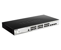 D-Link DGS-1210-28P/ME/E 24-Port 10/100/1000BASE-T PoE + 4-Port 1 Gbps SFP Metro Ethernet