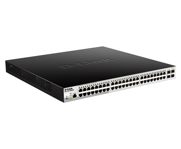 D-Link DGS-1210-52MP/ME/E 48-Port 10/100/1000BASE-T PoE + 4-Port 1 Gbps SFP Ports Metro Ethernet