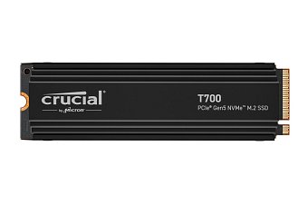 Crucial T700 2TB PCIe Gen5 NVMe M.2 SSD heatsink