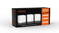 Tenda Nova MW12 (3-pack) WiFi AC2100 Tri-Band Mesh Gigabit system, 9x GLAN/GWAN, SMART CZ aplikace