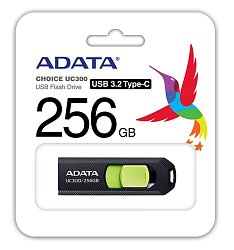 256GB ADATA UC300 USB 3.2 černá/zelená