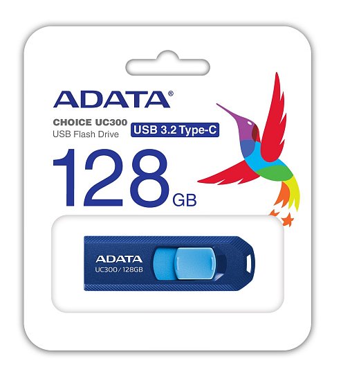 128GB ADATA UC300 USB 3.2 modrá
