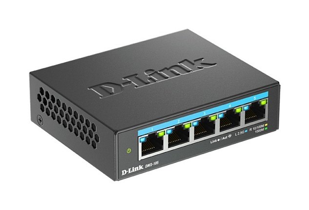 D-Link DMS-105/E 5-port 2.5G Multi-Gigabit QoS IGMP Snooping Switch