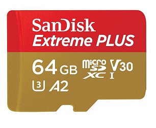 SanDisk Extreme PLUS microSDXC 64GB 200MB/s + ada.