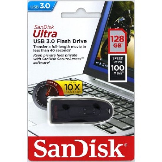 SanDisk Ultra USB 128GB USB 3.0 černá