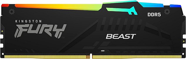 Kingston FURY Beast/DDR5/64GB/5200MHz/CL40/4x16GB/RGB/Black