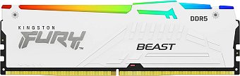Kingston FURY Beast/DDR5/64GB/6000MHz/CL40/4x16GB/RGB/White