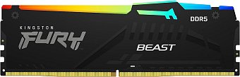Kingston FURY Beast/DDR5/128GB/5600MHz/CL40/4x32GB/RGB/Black