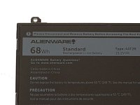 DELL Baterie 4-cell 68W/HR LI-ON Alienware 15 R3, 15 R4, 17 R4, 17 R5