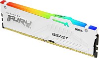 Kingston FURY Beast/DDR5/128GB/5600MHz/CL40/4x32GB/RGB/White