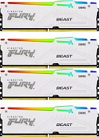 Kingston FURY Beast/DDR5/64GB/5600MHz/CL40/4x16GB/RGB/White
