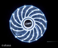 přídavný ventilátor Akasa Vegas LED 12 cm bílá