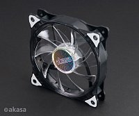 přídavný ventilátor Akasa Vegas LED 12 cm bílá