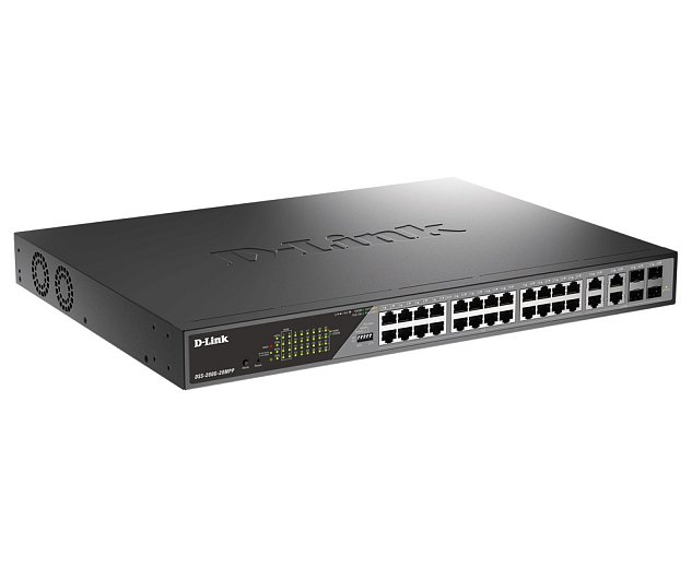 D-Link DSS-200G-28MPP/E 28-Port Gigabit Ethernet PoE++ Surveillance Switches