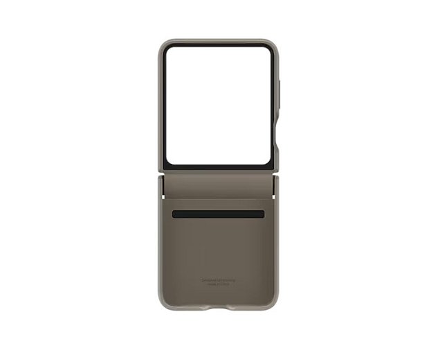 Samsung Zadní kryt z eko kůže pro Galaxy Z Flip5 Etoupe
