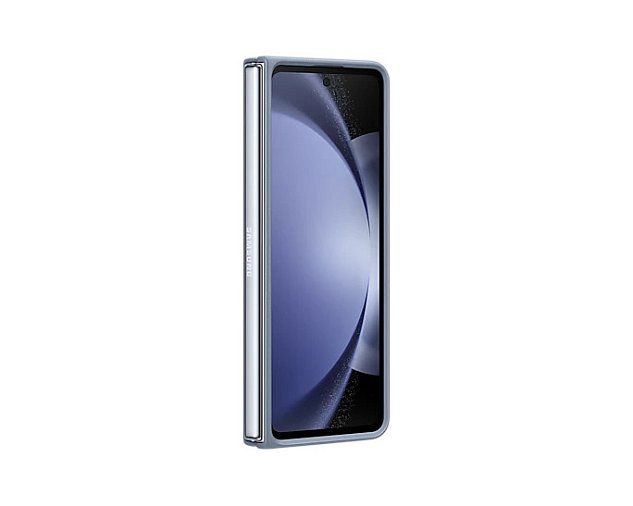 Samsung Zadní kryt z eko kůže pro Galaxy Z Fold5 Blue