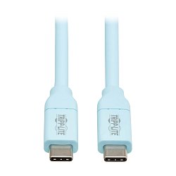 Tripplite Kabel USB-C(Samec/Samec),USB 2.0,Antibakteriální Safe-IT,ultra flexibilní,sv. modrá,1.83m