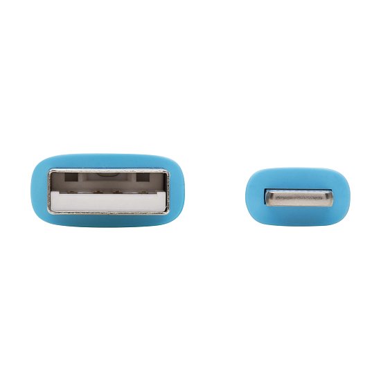 Tripplite Kabel USB-A/Lightning Synch/Nabíjení,MFi,Samec/Samec,Safe-IT Antibakt,flex,sv.modrá, 0.91m