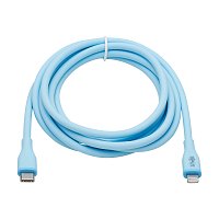 Tripplite Kabel USB-C/Lightning Synch/Nabíjení,MFi,Samec/Samec,Safe-IT Antibakt,flex,sv.modrá,1.83m