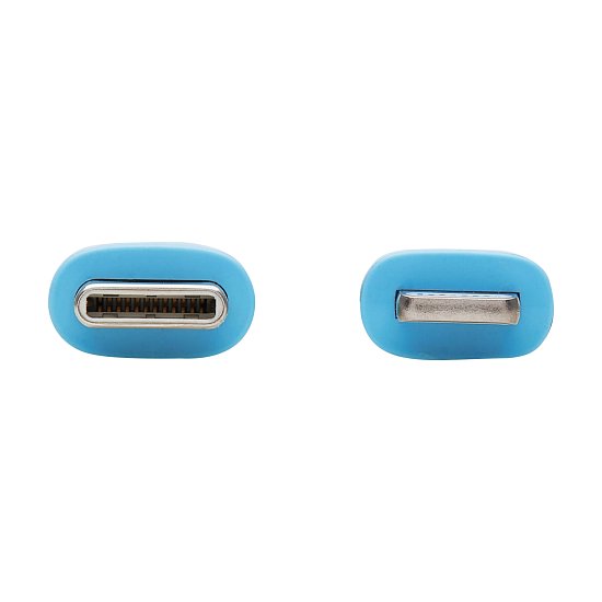 Tripplite Kabel USB-C /Lightning Synch/Nabíjení,MFi,Samec/Samec,Safe-IT Antibakt,flex,sv.modrá,0.91m