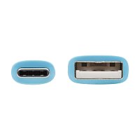 Tripplite Kabel USB-A/USB-C,USB 2.0(Samec/Samec),Antibakteriální Safe-IT,flexibilní, sv. modrá,1.83m