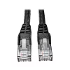 Tripplite Ethernetový kabel Cat6 Gigabit Snagless Molded (UTP) (RJ45 Samec/Samec), černá, 9.14m