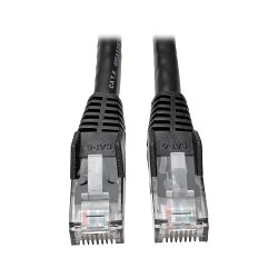 Tripplite Ethernetový kabel Cat6 Gigabit Snagless Molded (UTP) (RJ45 Samec/Samec), černá, 4.57m