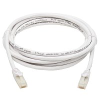 Tripplite Ethernetový kabel Cat6a 10GSnagless UTP,PoE,(RJ45 Samec/Samec),Antibakt.Safe-IT,bílá,2.13m