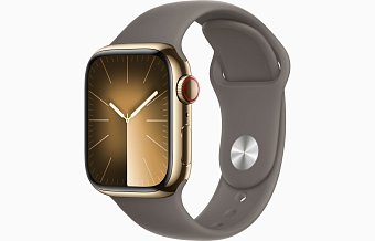 Watch S9 Cell, 41mm Gold Steel/Clay S.B.-M/L