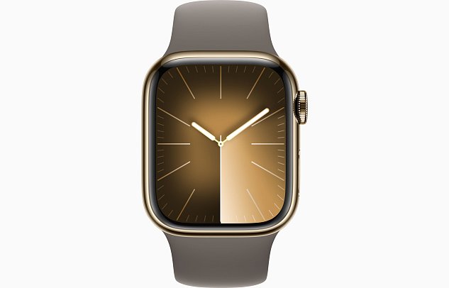 Watch S9 Cell, 41mm Gold Steel/Clay S.B.-S/M