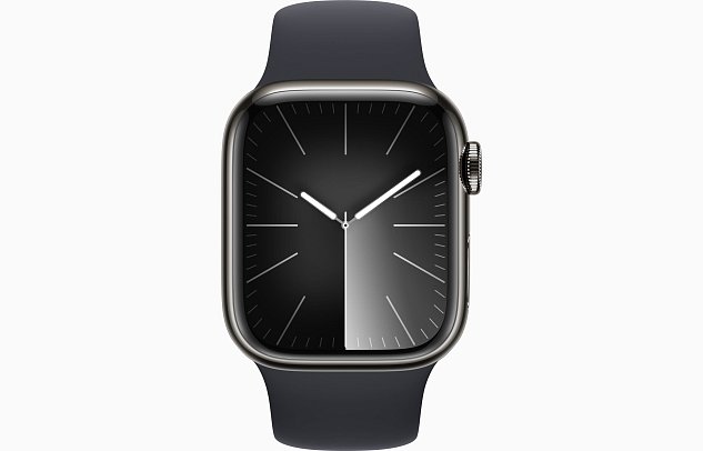 Watch S9 Cell, 41mm Graph.Steel/Midnight S.B.-M/L