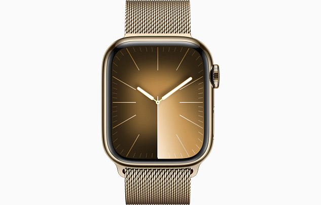 Watch S9 Cell, 45mm Gold Steel/Gold Milan.Loop