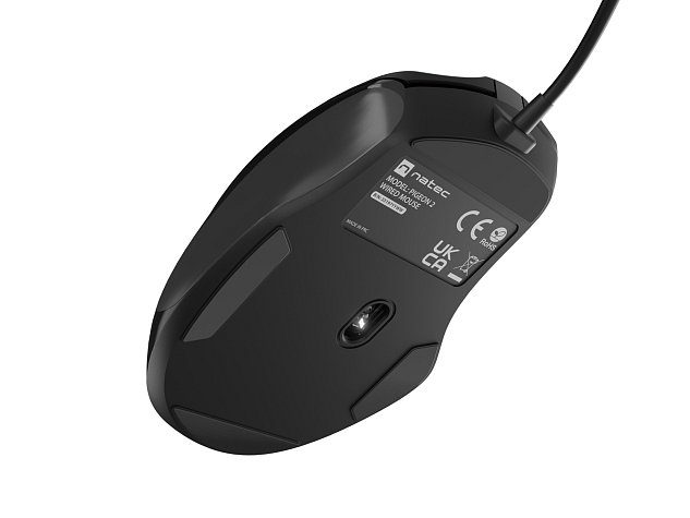 Natec optická myš PIGEON 2/4 000 DPI/Kancelářská/Optická/Drátová USB/Černá