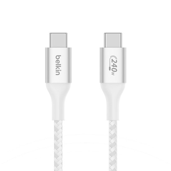 Belkin Boost charge USB-C kabel 240W, 1m, bílý