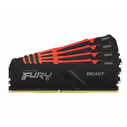 64GB DDR4-2666MHz CL16   FURY Beast RGB, 4x16GB