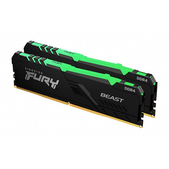 16GB DDR4-3200MHz CL16 FURY Beast RGB, 2x8GB