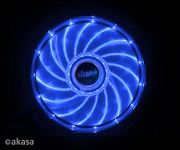 přídavný ventilátor Akasa Vegas LED 12 cm modrá