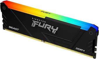 64GB DDR4-2666MHz CL16 x8 FURY Beast RGB, 4x16GB