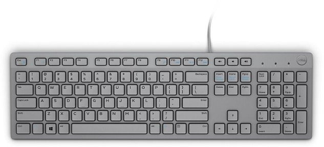 Dell klávesnice KB216 drátová UK šedá, multim.