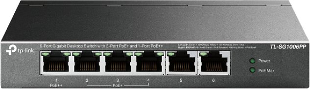 TP-Link TL-SG1006PP 2xGb nonPoE 3xPoE+ 1xPoE++