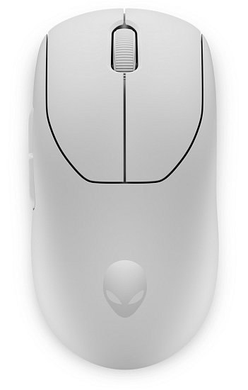 Dell Alienware PRO herní myš, bezdrátová, bílá